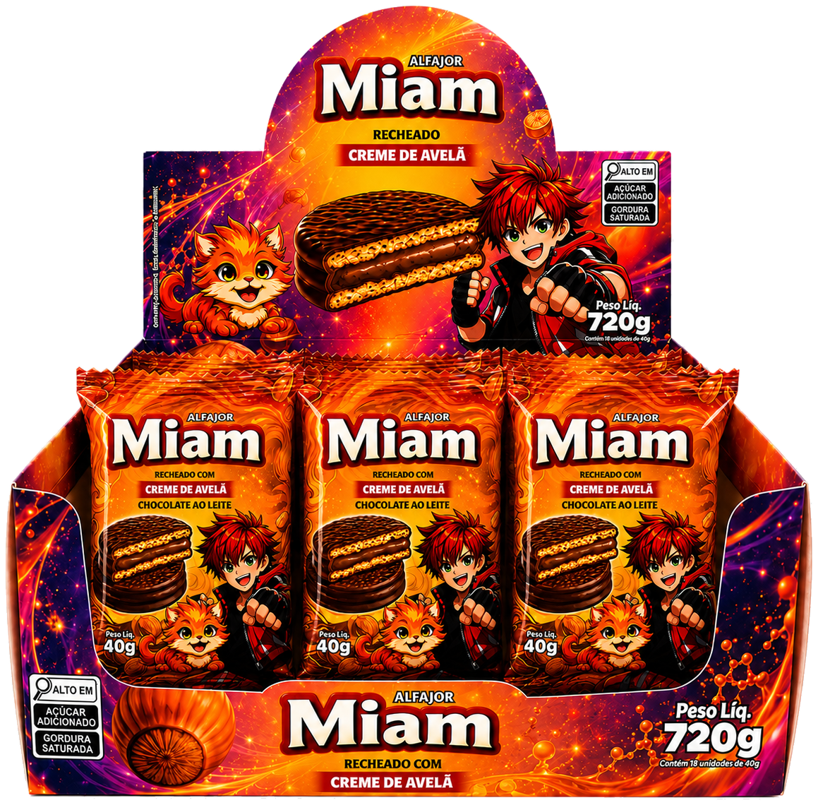 Alfajor Miam Creme de Avelã